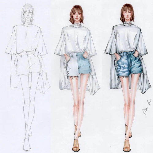 馬克筆服裝設計效果圖手繪步驟教程與電子產(chǎn)品應用